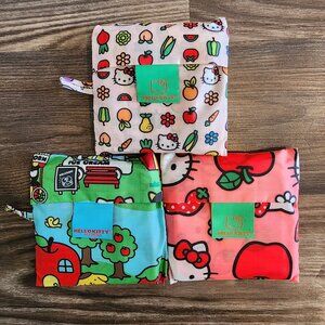 NEW Hello Kitty and Friends x Baggu 3 Standard Bags (Icons + Apples +  Friends)